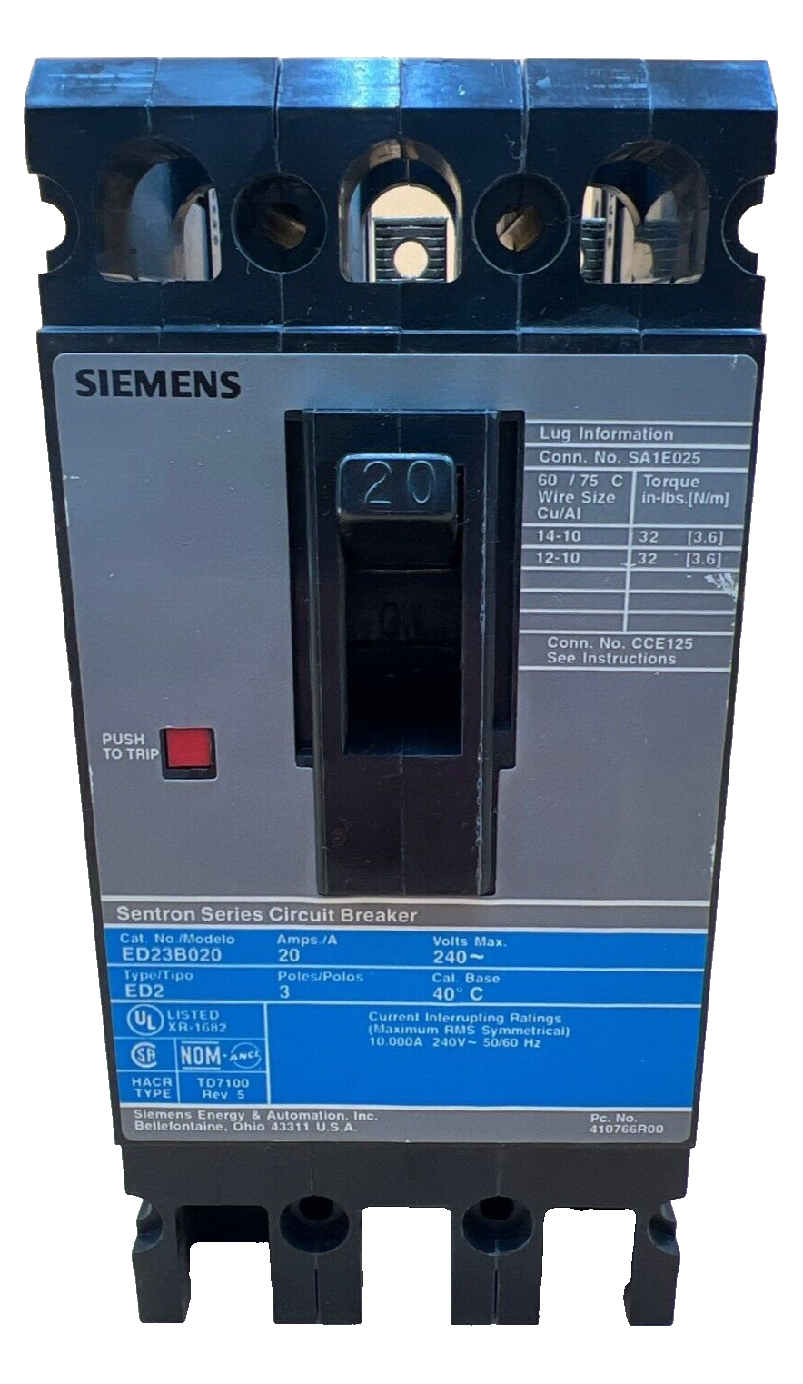 Siemens ED23B020 Used