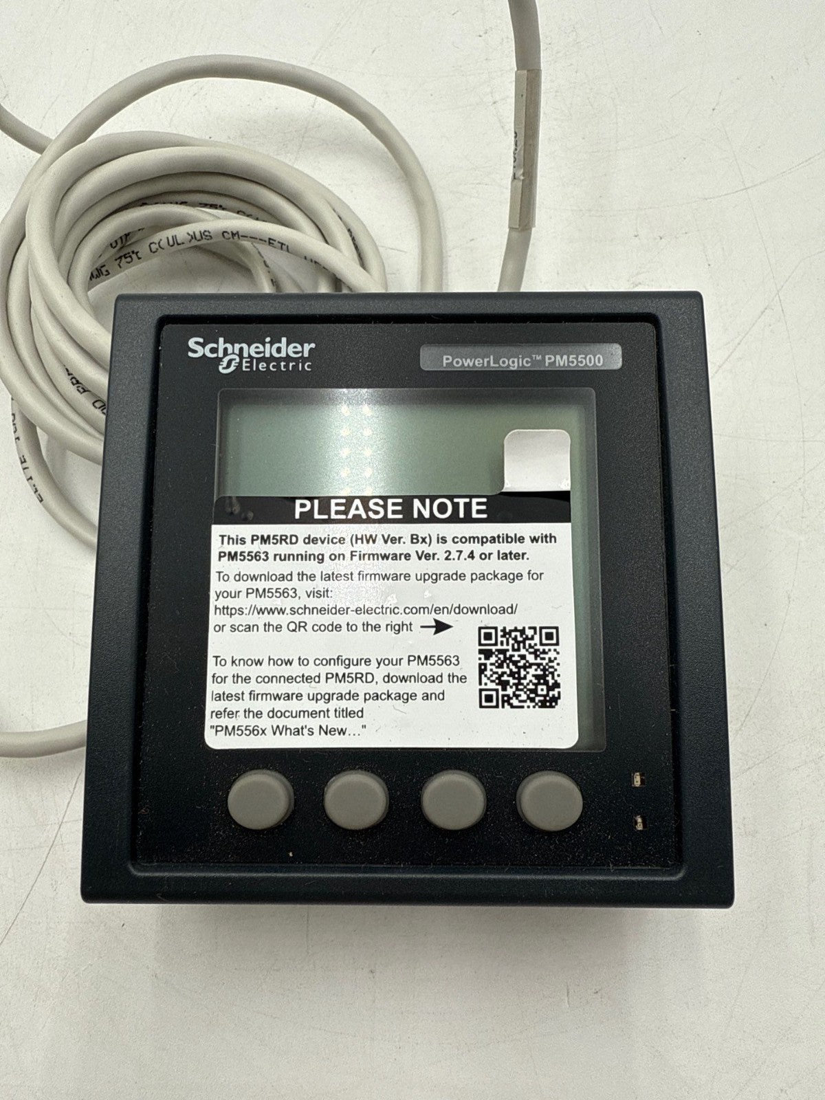 Schneider Electric METSEPM5RD PM5500 Power Logic Meter Display Used