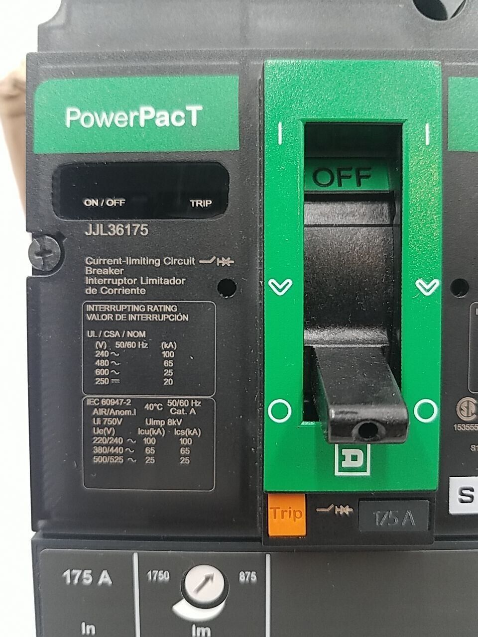 Square D JJL36175 New