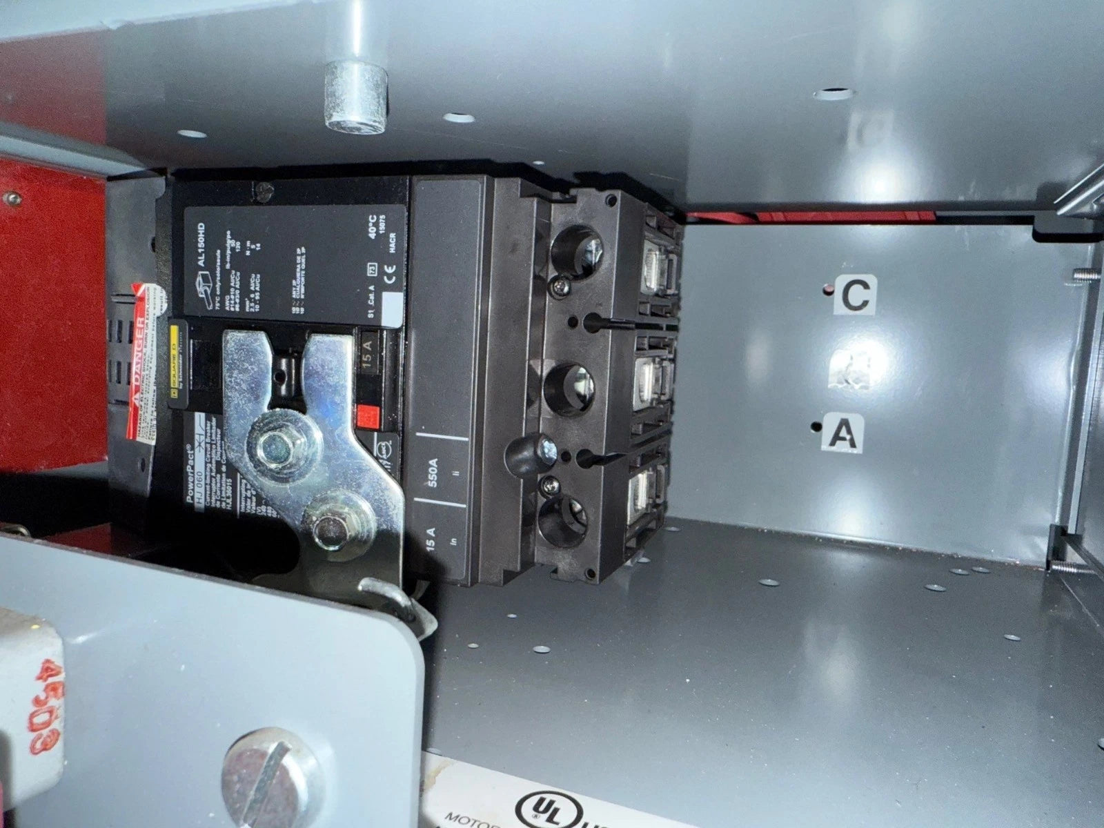 6" Square D Model 6 15A MCC Feeder Bucket HJL36015 Breaker 15 Amp HJL New