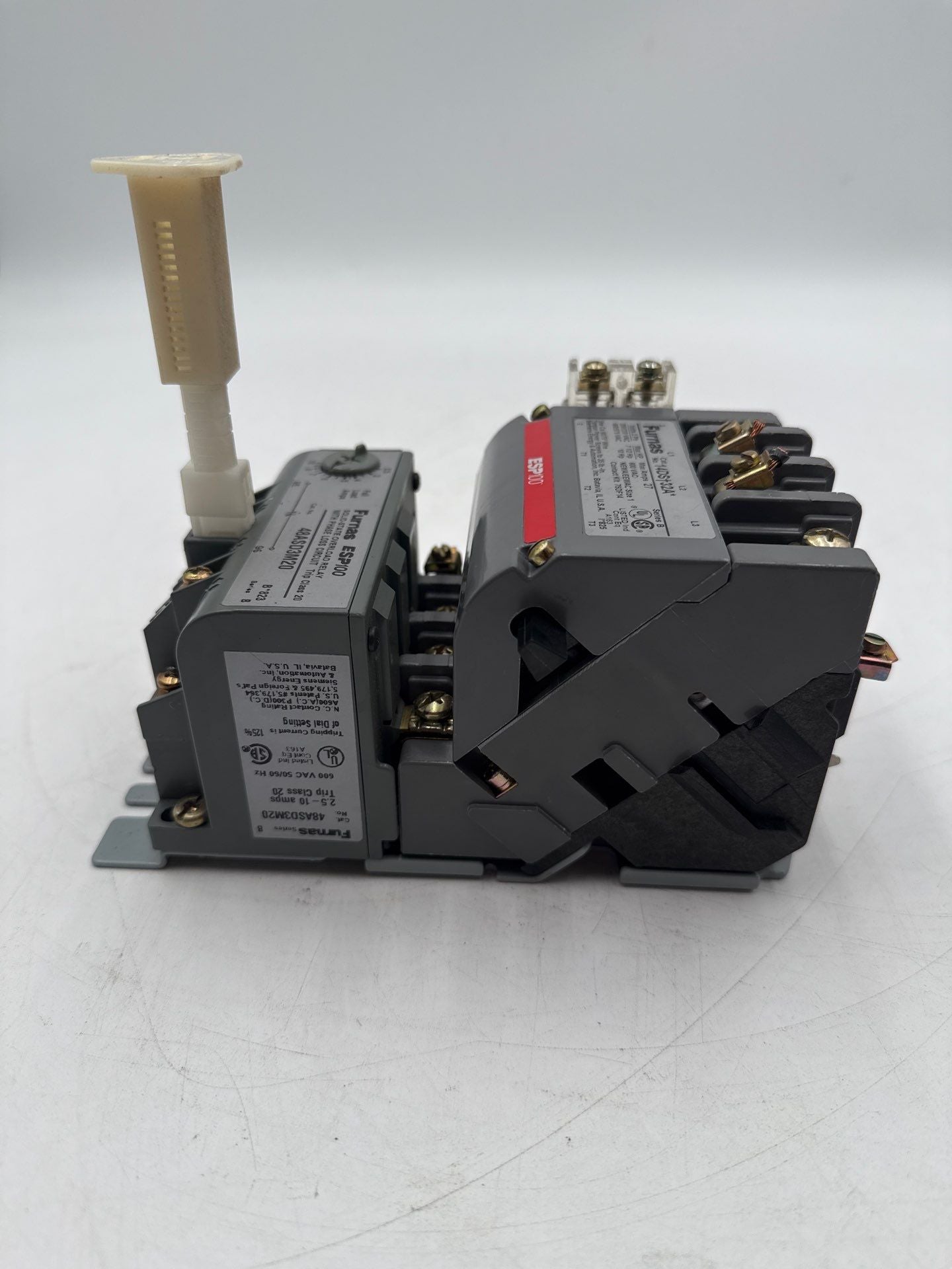 Furnas 14DS+32A Magnetic Starter 27A 3P 600V Size 1 Coil 110-120V 48ASD3M20 Used