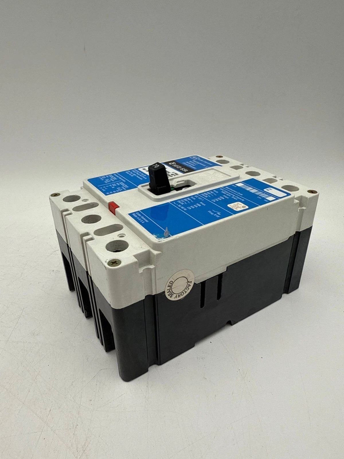 Cutler Hammer HFD3070 Circuit Breaker 70A 3P 600V 3PH 70 Amp 65k 3 Pole 600 Volt Used