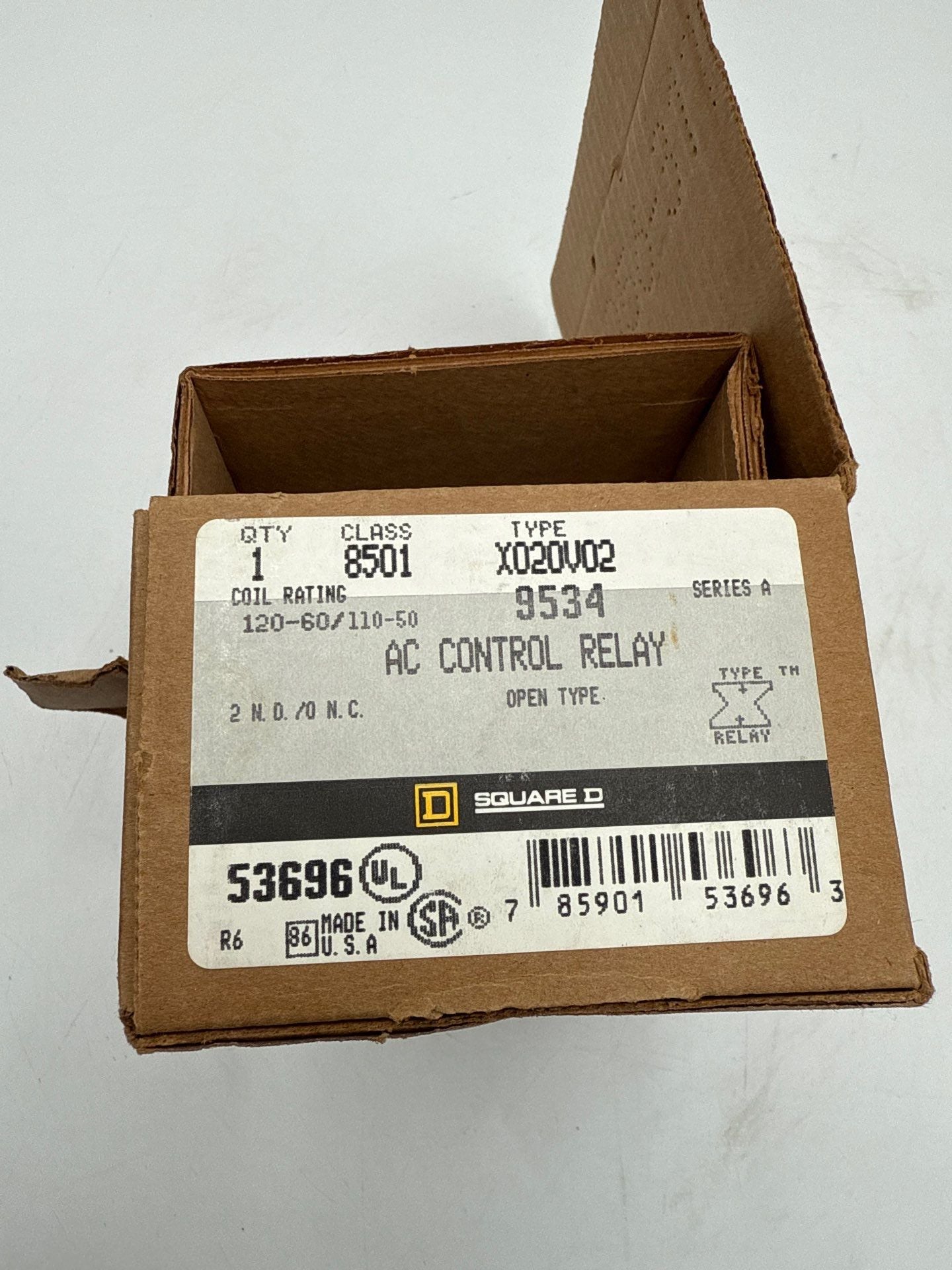 Square D 8501X020V02 New