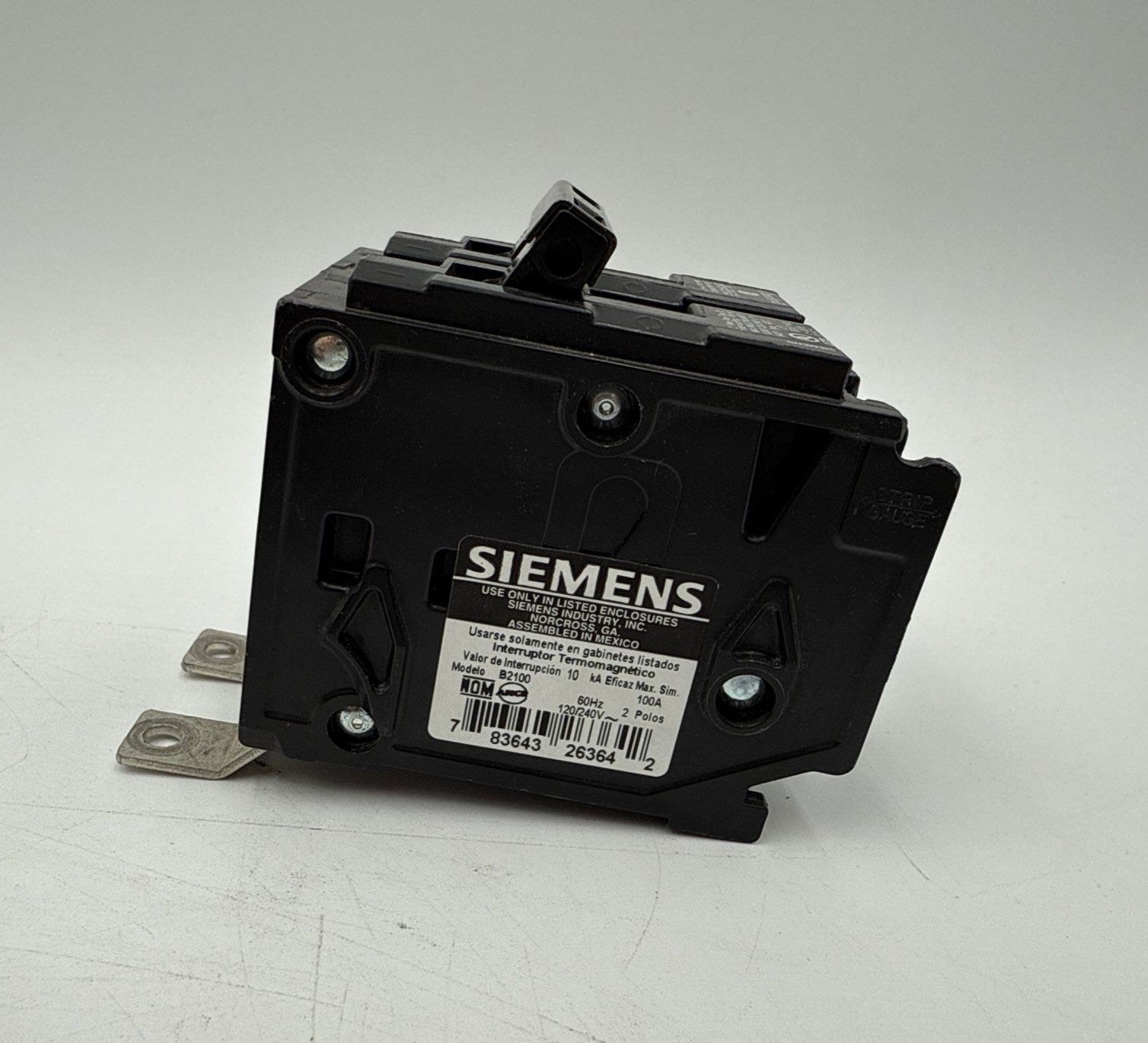 Siemens B2100 Bolt On Circuit Breaker 100A 2P 120/240V 1PH BL 100 Amp 2 Pole Used