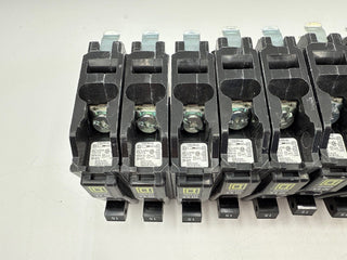 10PC Square D QO115 Plug On Circuit Breaker 15A 1P 120/240V QO 15 Amp Lot of 10 New