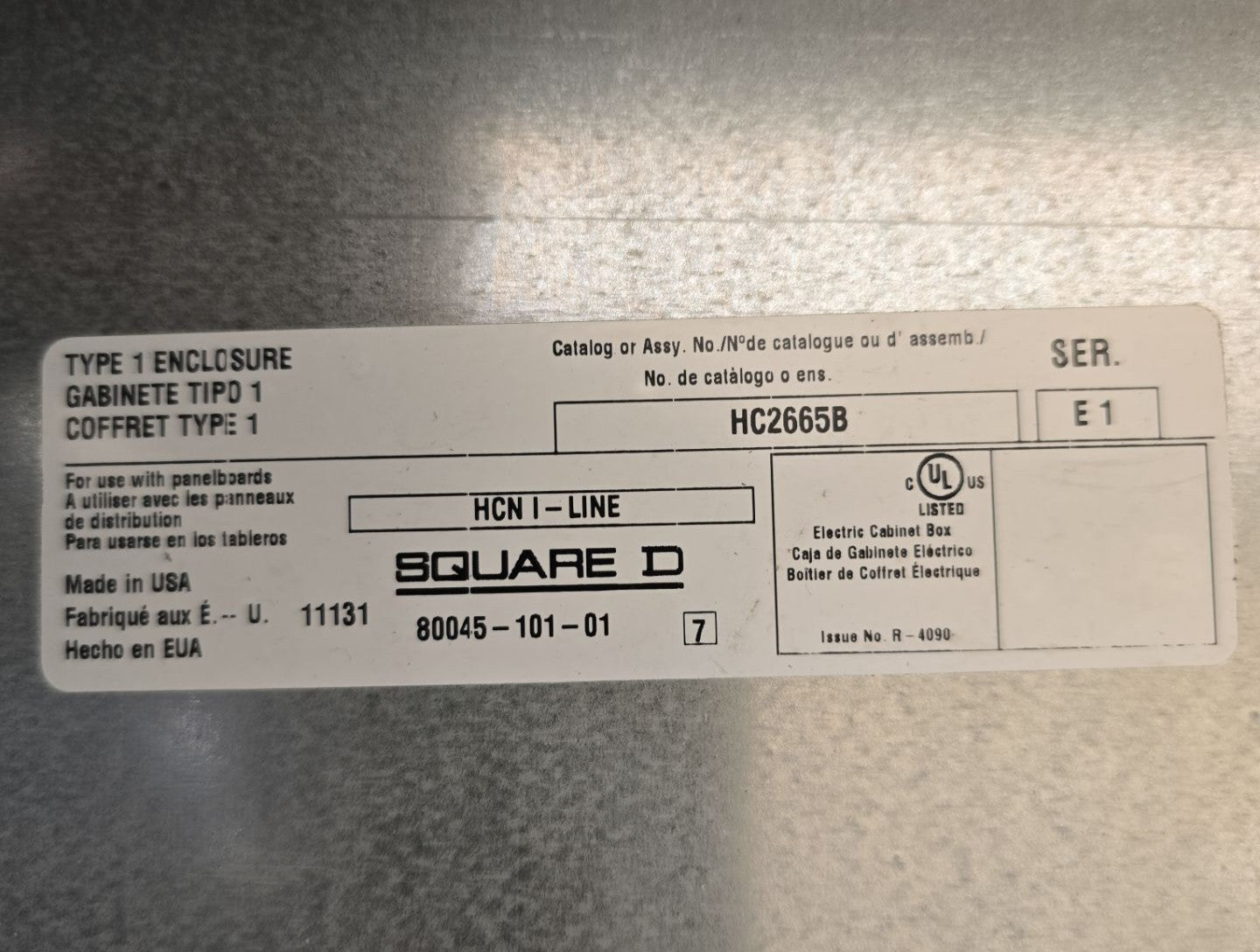 Square D HCN I-Line Panelboard 400A 480Y/277V 3PH Panel LAP36400MT MCB Used
