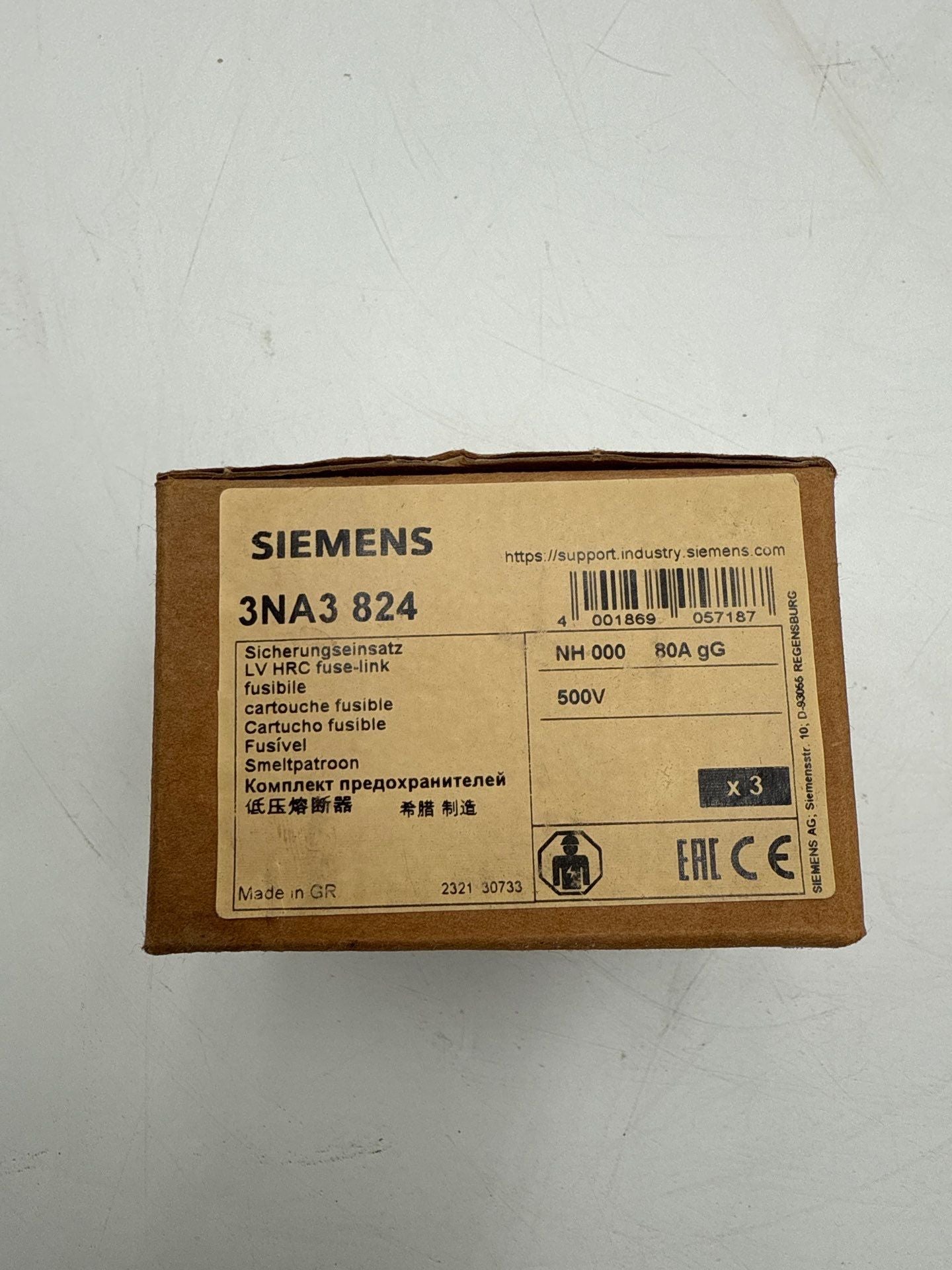 Siemens 3NA3824 New