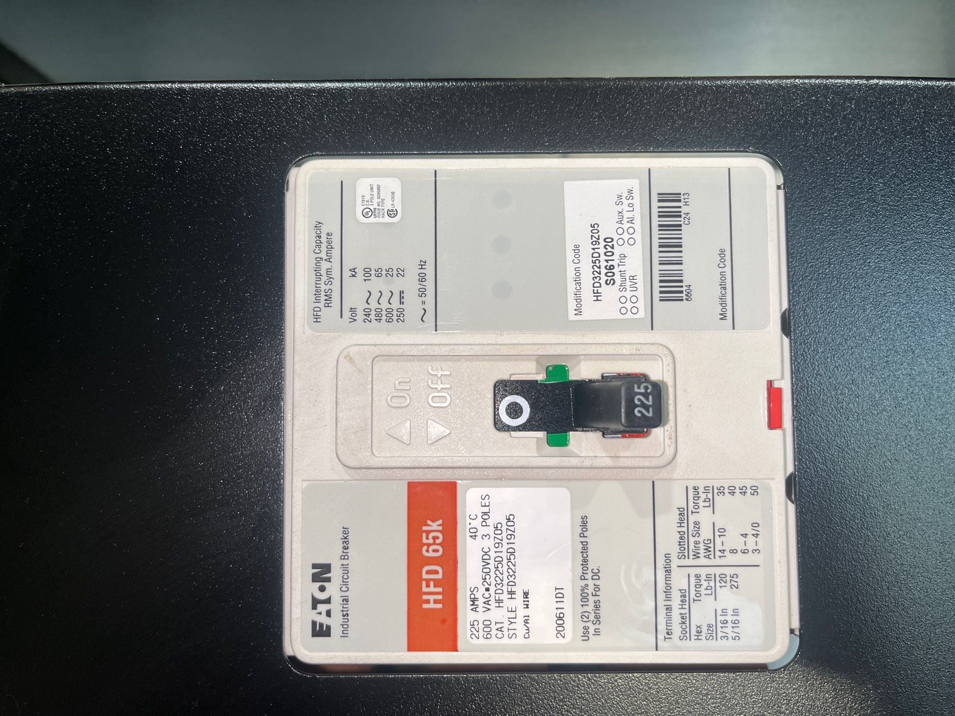 50KVA Eaton 93PM-50 IAC-D 480-208VAC UPS Distribution Integrated Accessory Cabinet New