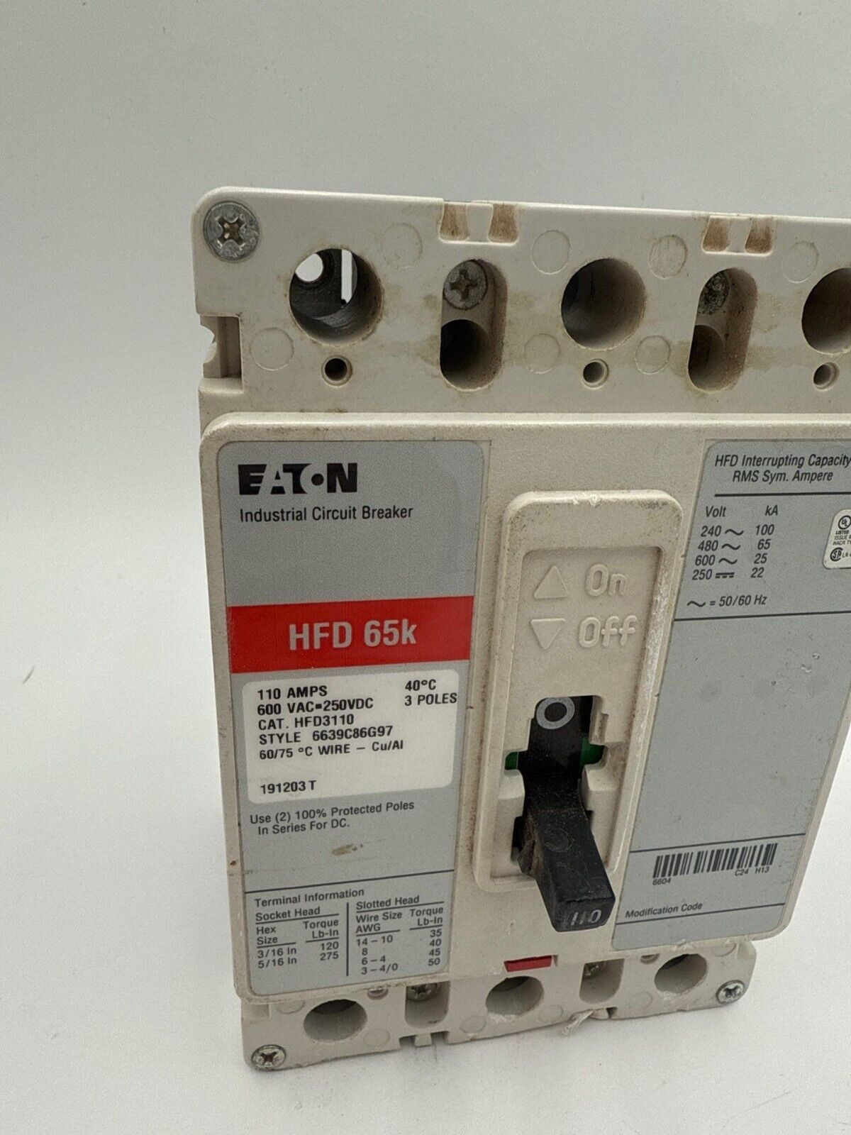 Eaton HFD3110 Used