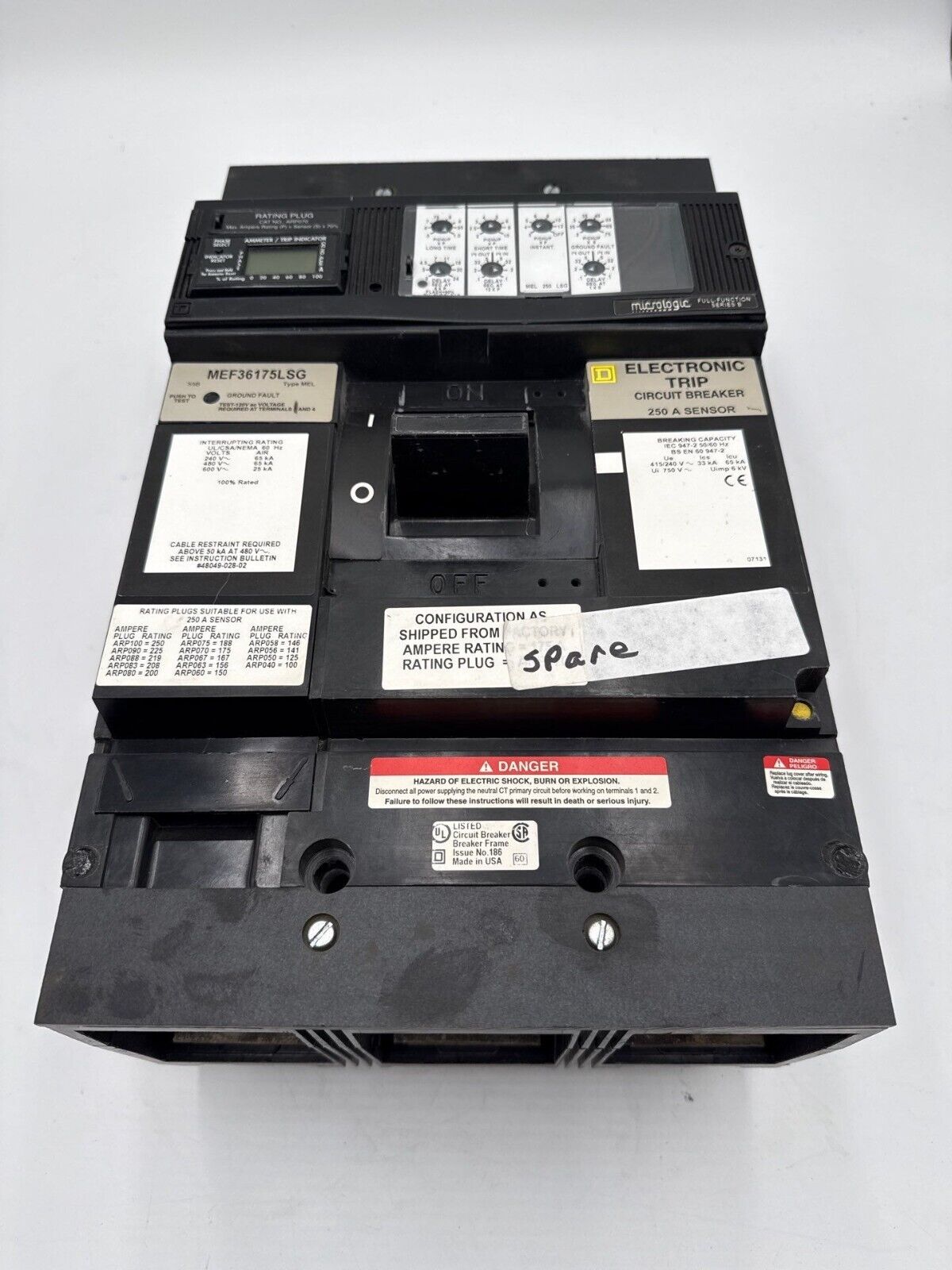 Square D MEF36175LSG Used