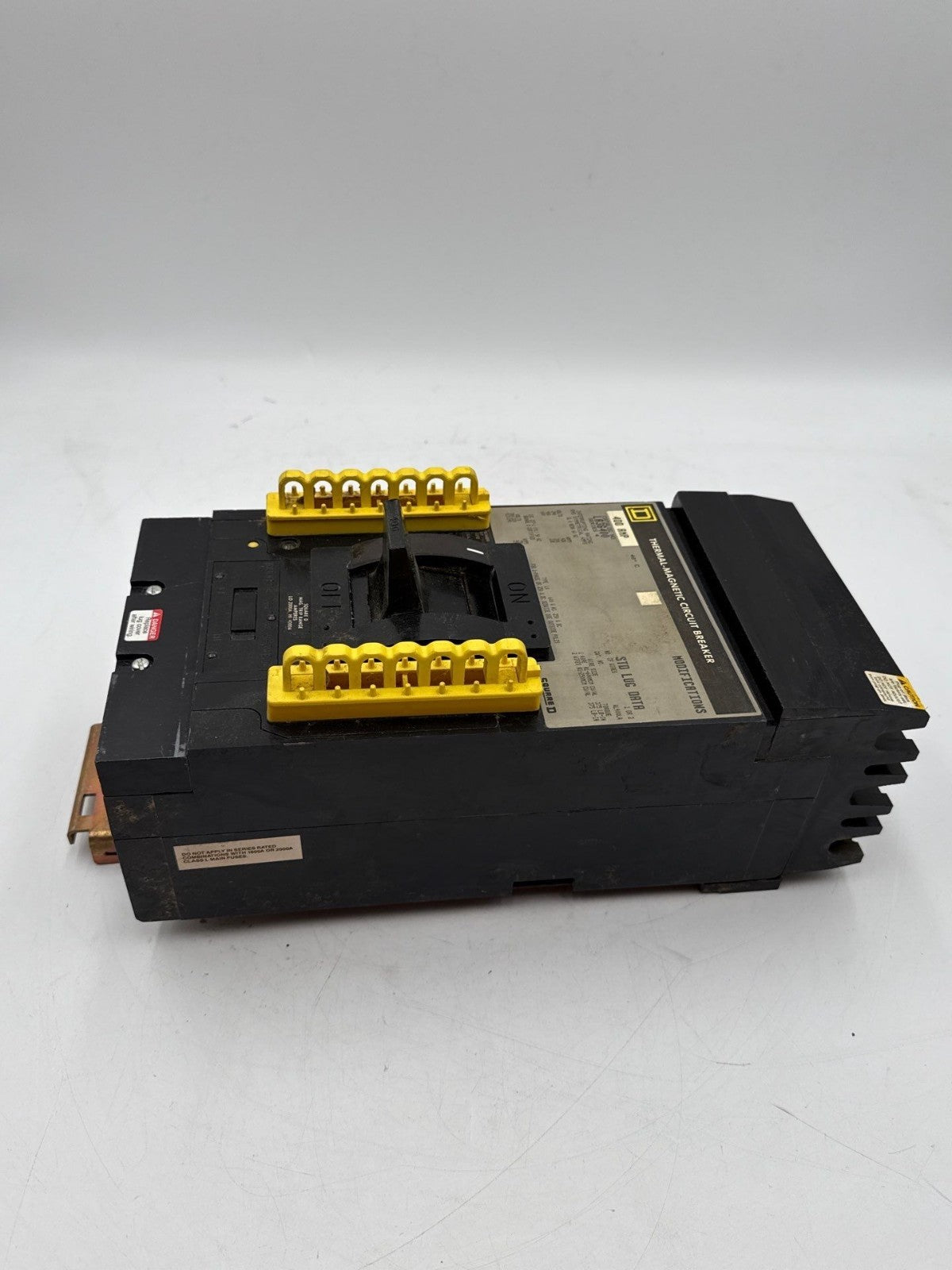 Square D LA36400 Circuit Breaker 400A 3P 600V 3PH LA I-Line 400 Amp 3 Pole Gray Used