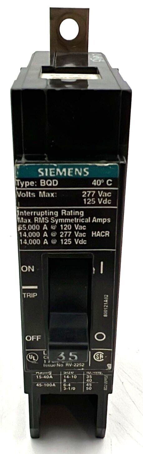 Siemens BQD135 Used