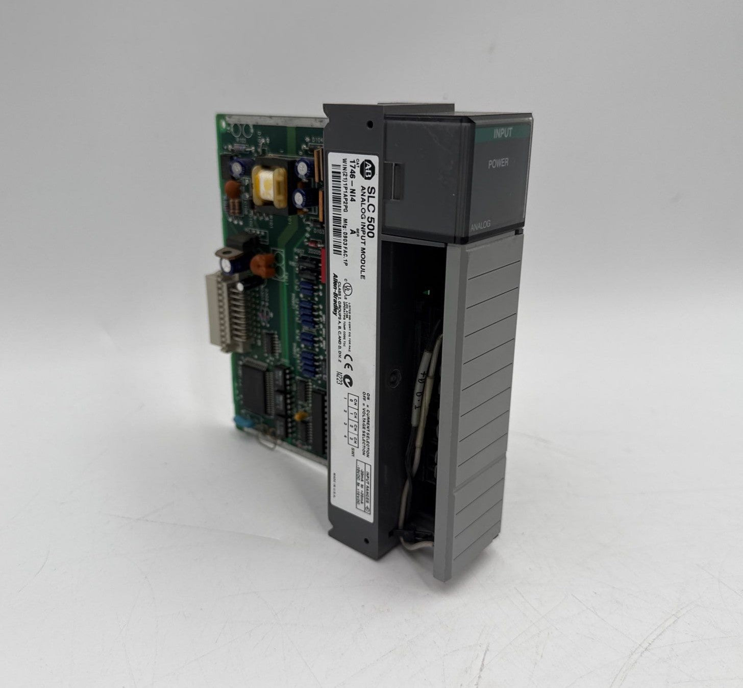 Allen Bradley 1746-NI4 Ser A SLC 500 Analog Input Module 4 Channel Used