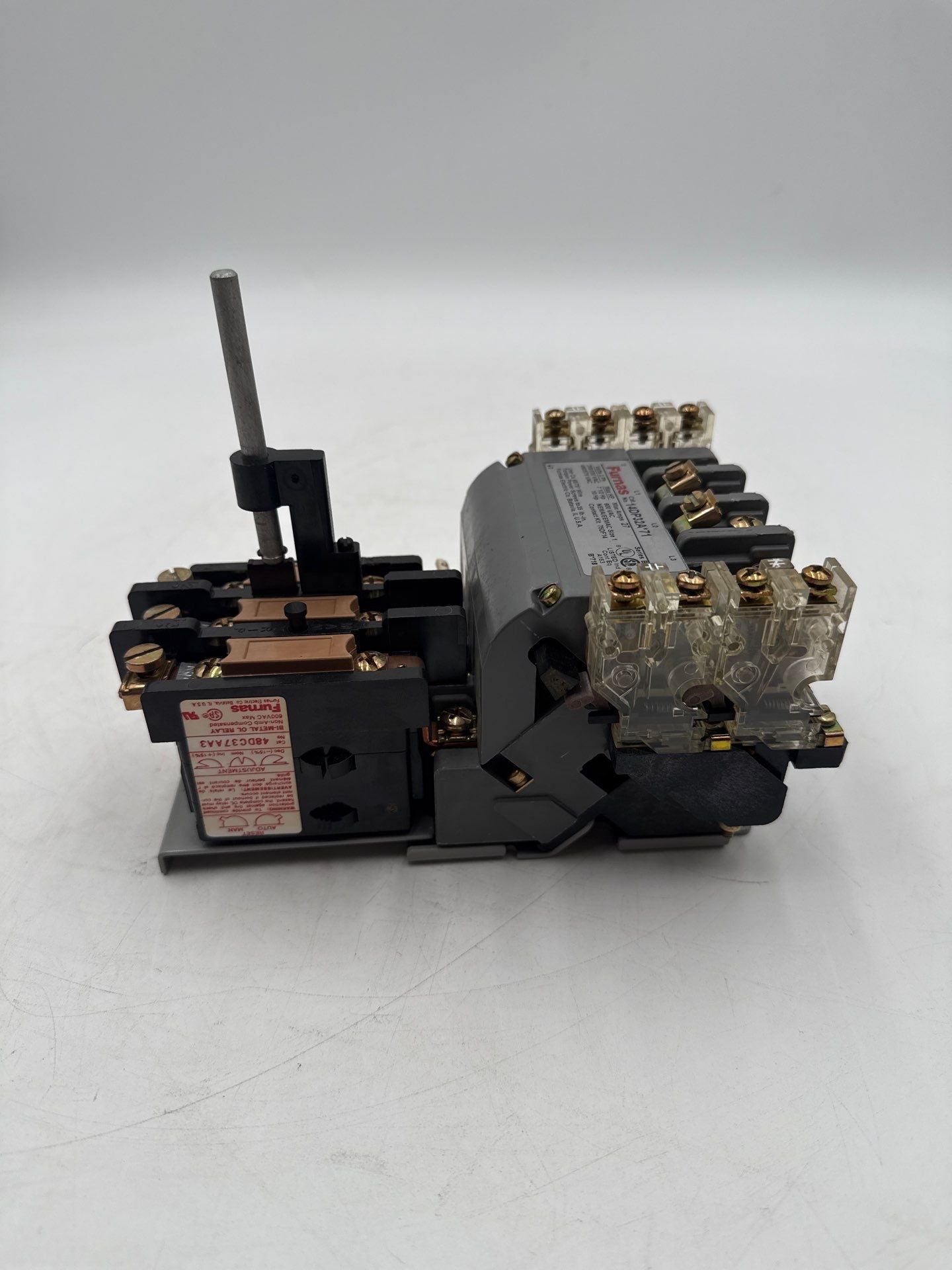 Furnas 14DP32AF71 Magnetic Starter 27A 3P 600V Size 1 Coil 110-120V Heater K52 Used
