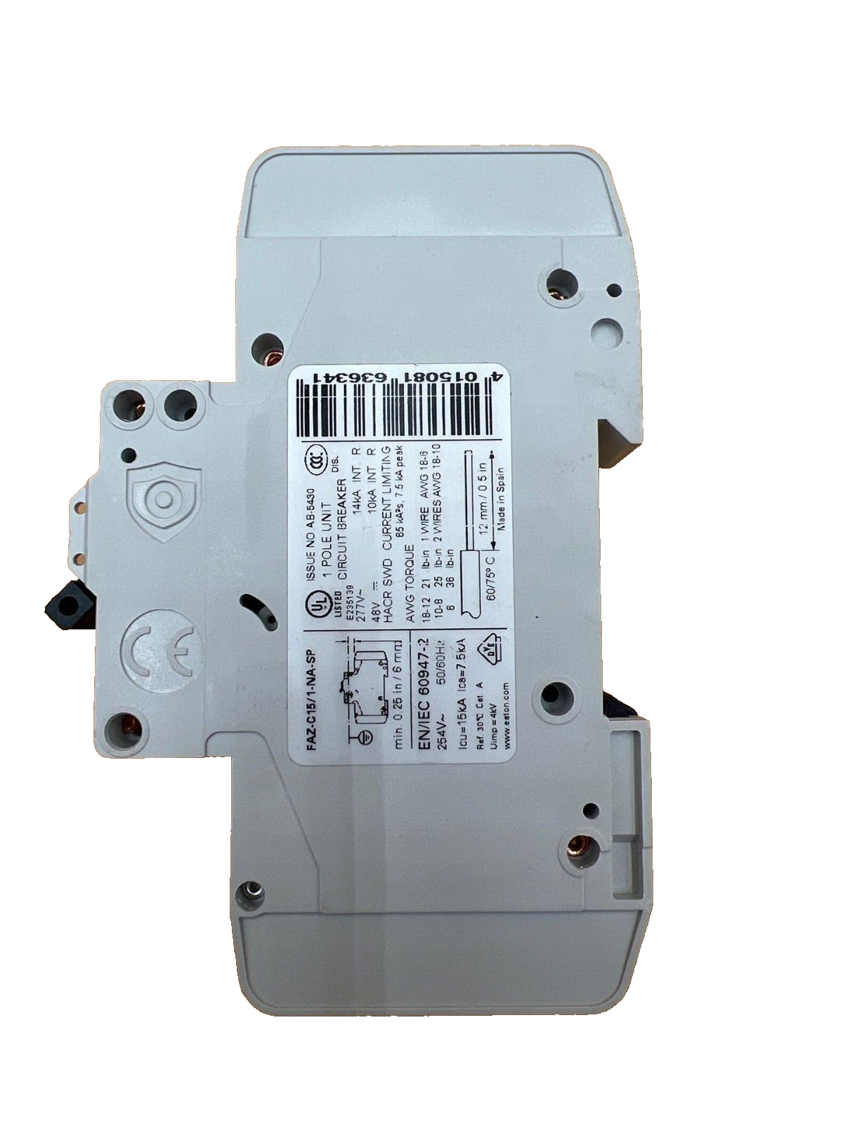 Eaton FAZ-C15/1-NA-SP