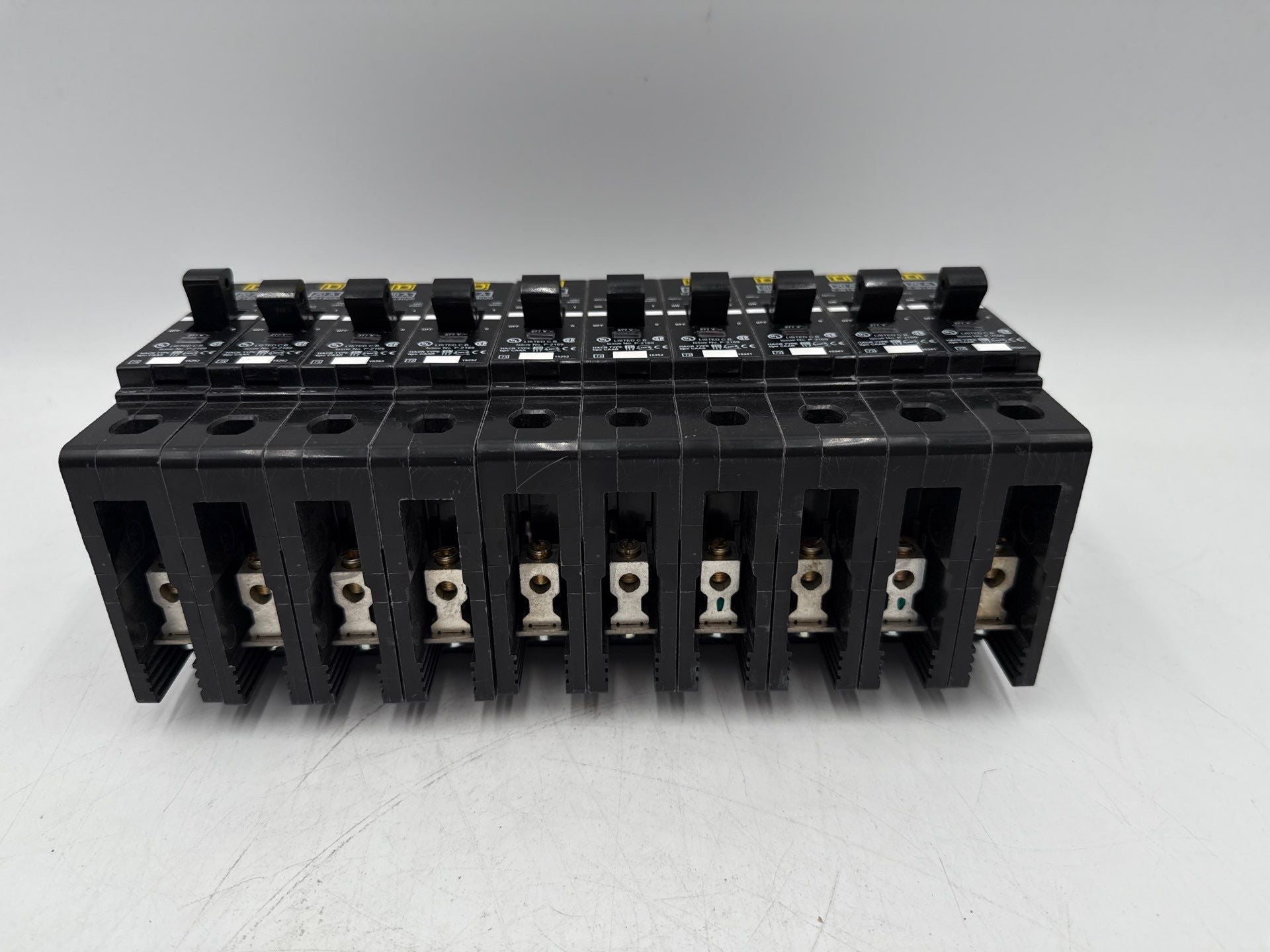 10PC Square D EJB14020 Circuit Breaker 20A 1P 277V 1PH EJB 20 Amp Bolt On Used