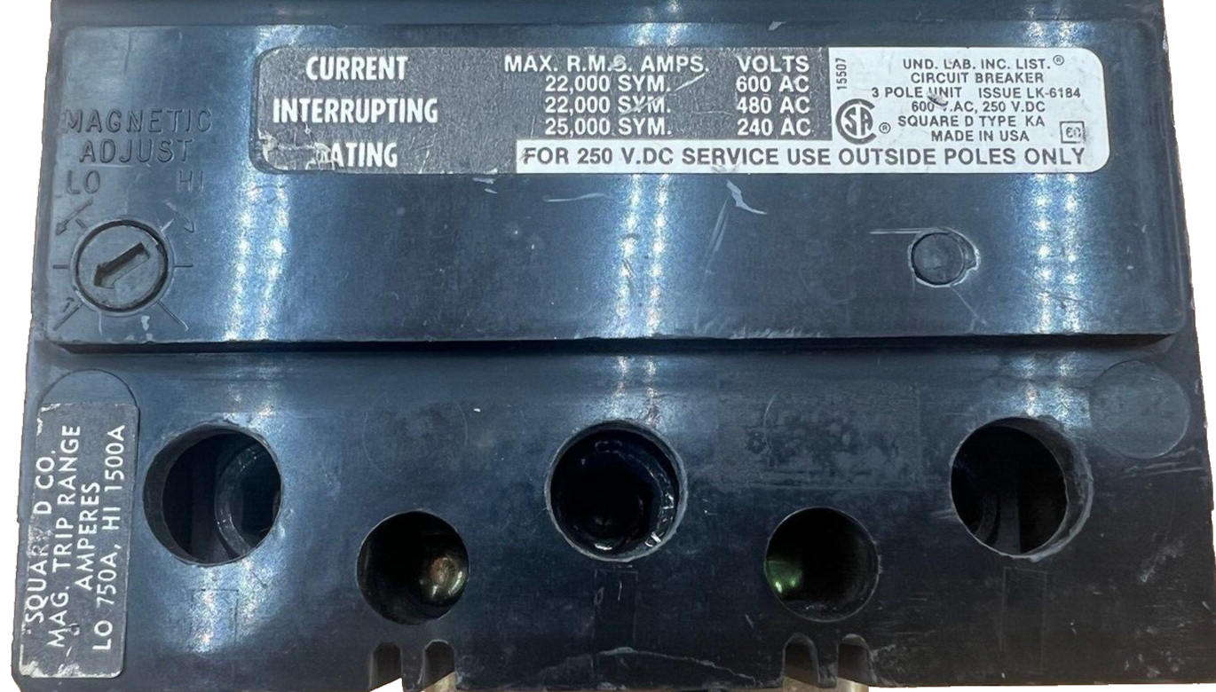 Square D KA36150 Used