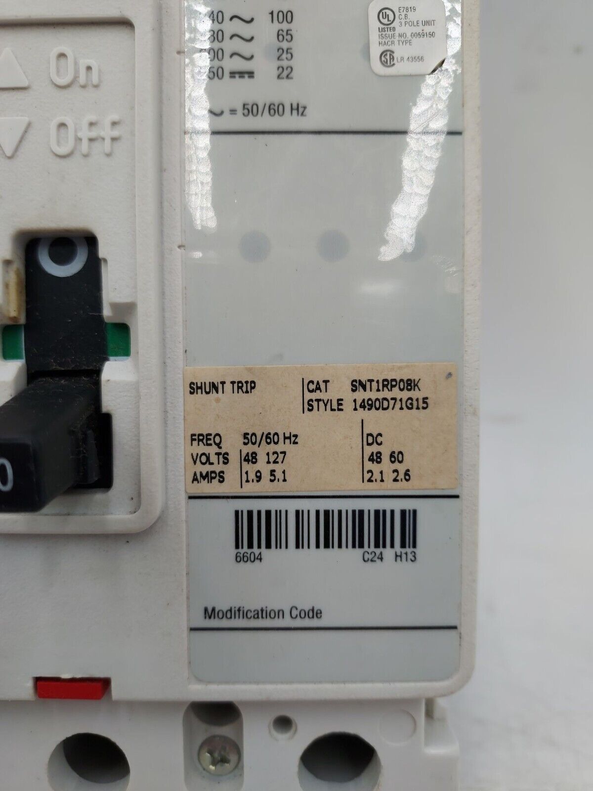 Eaton HFD3070BP10 Used