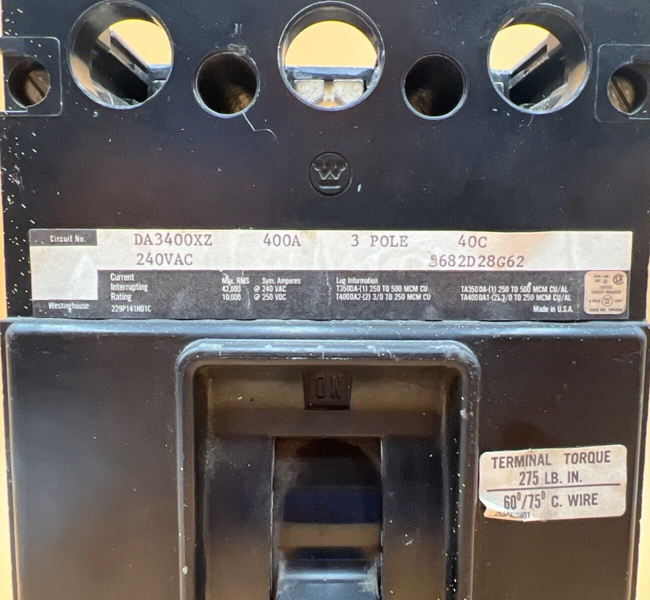 Westinghouse DA3400XZ Used