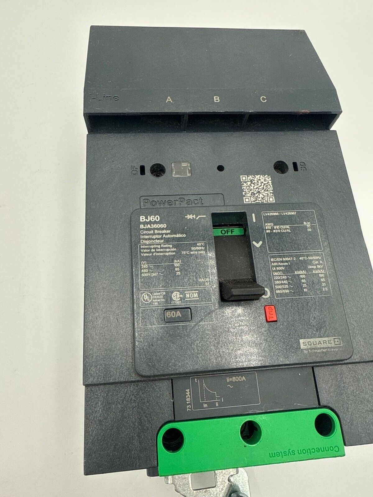 Square D BJA36060 Used