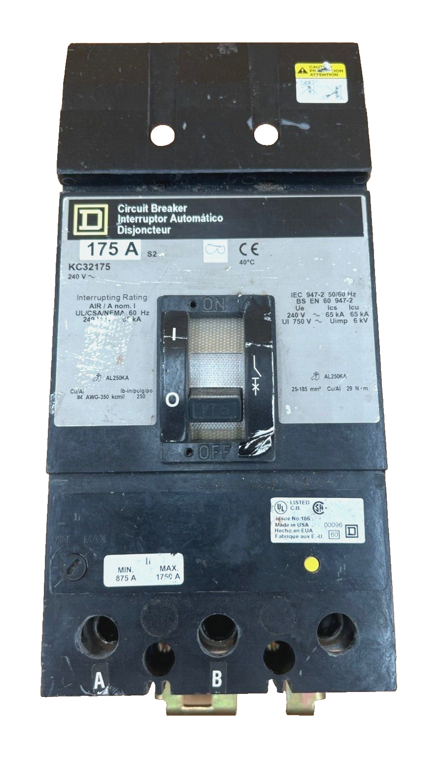 Square D KC32175 Used