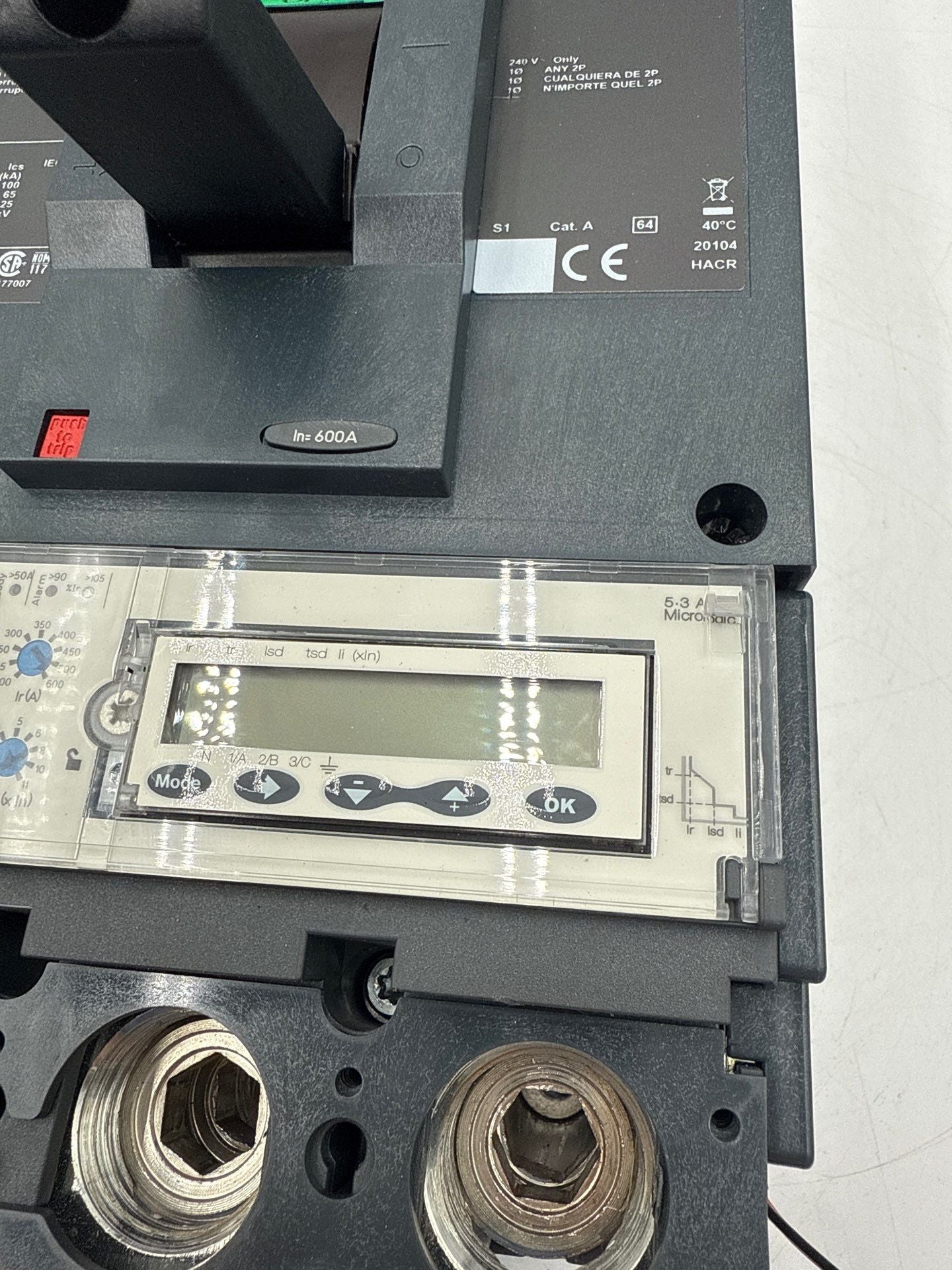 Square D LJA36600U43XEN I-Line Circuit Breaker 600A 3P 600V 3PH LJA 600 Amp Used