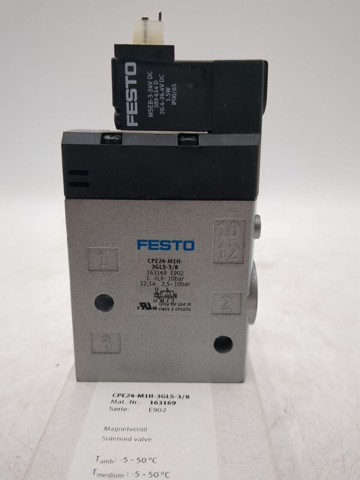 Festo CPE24-M1H-3GLS-3/8 New