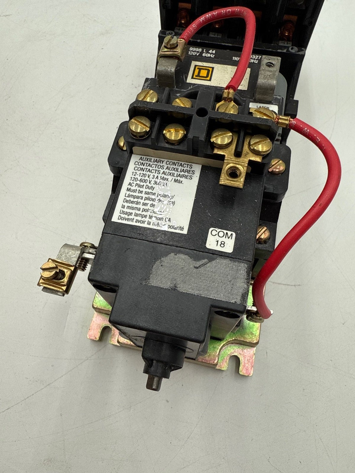 Square D 8903 LX040 Lighting Contactor 4Pole 600V 3PH Coil 110/120V 8903LX040 Used