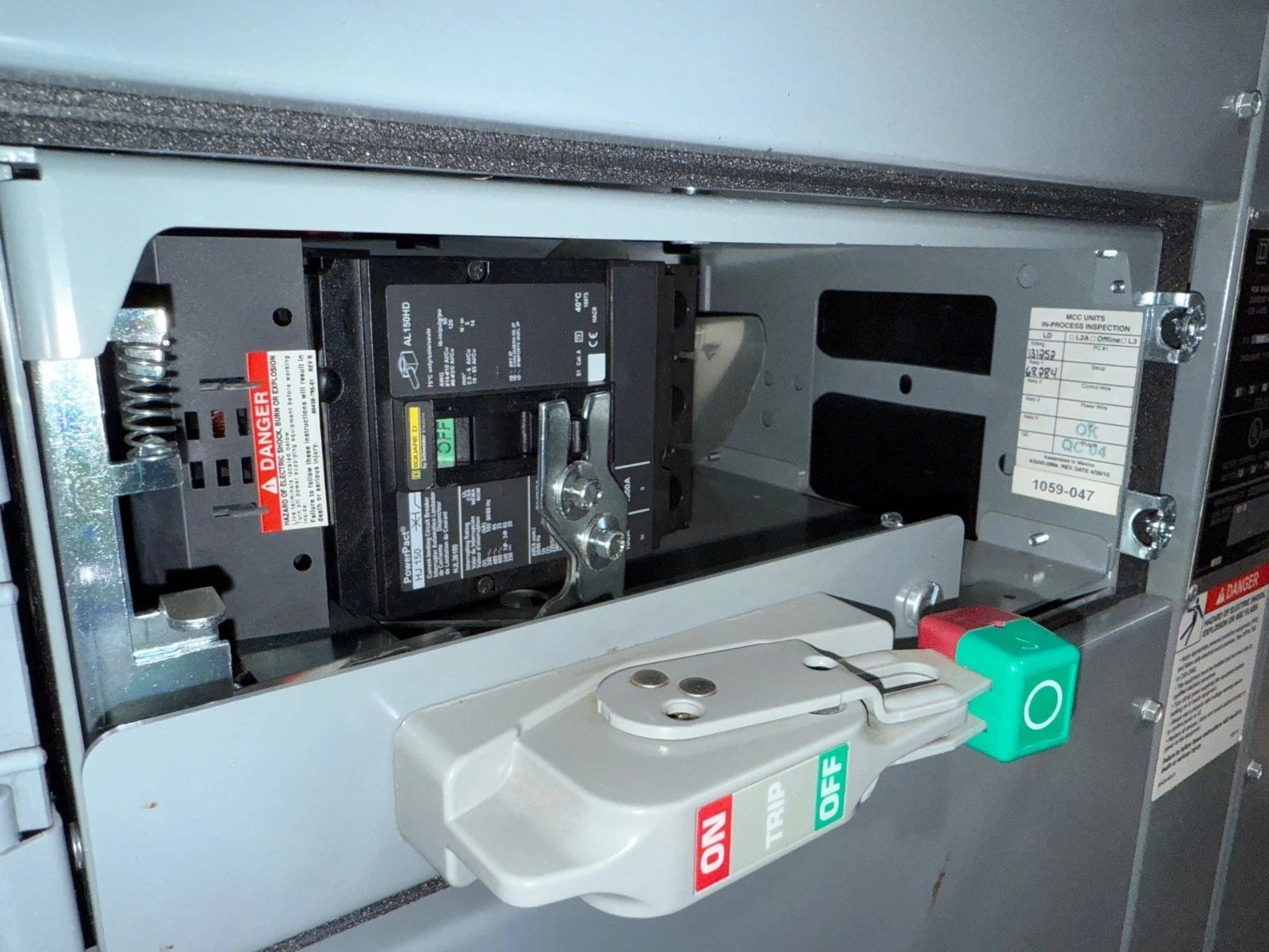 6" Square D Model 6 100A Feeder MCC Bucket HJL36100 Breaker 100 Amp HJL New