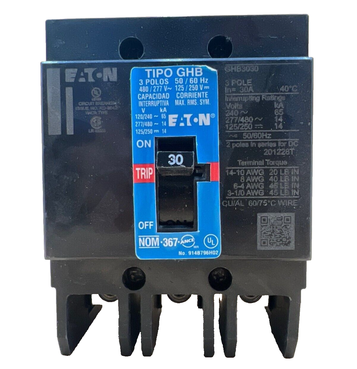 Cutler-Hammer GHB3030 New