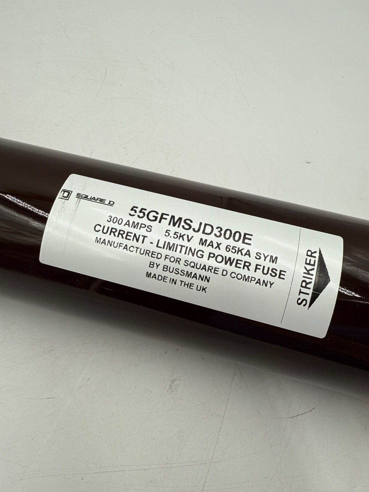 Square D 55GFMSJD300E Current Limiting Power Fuse 300A 5.5kV 65kA E Rated 300Amp New