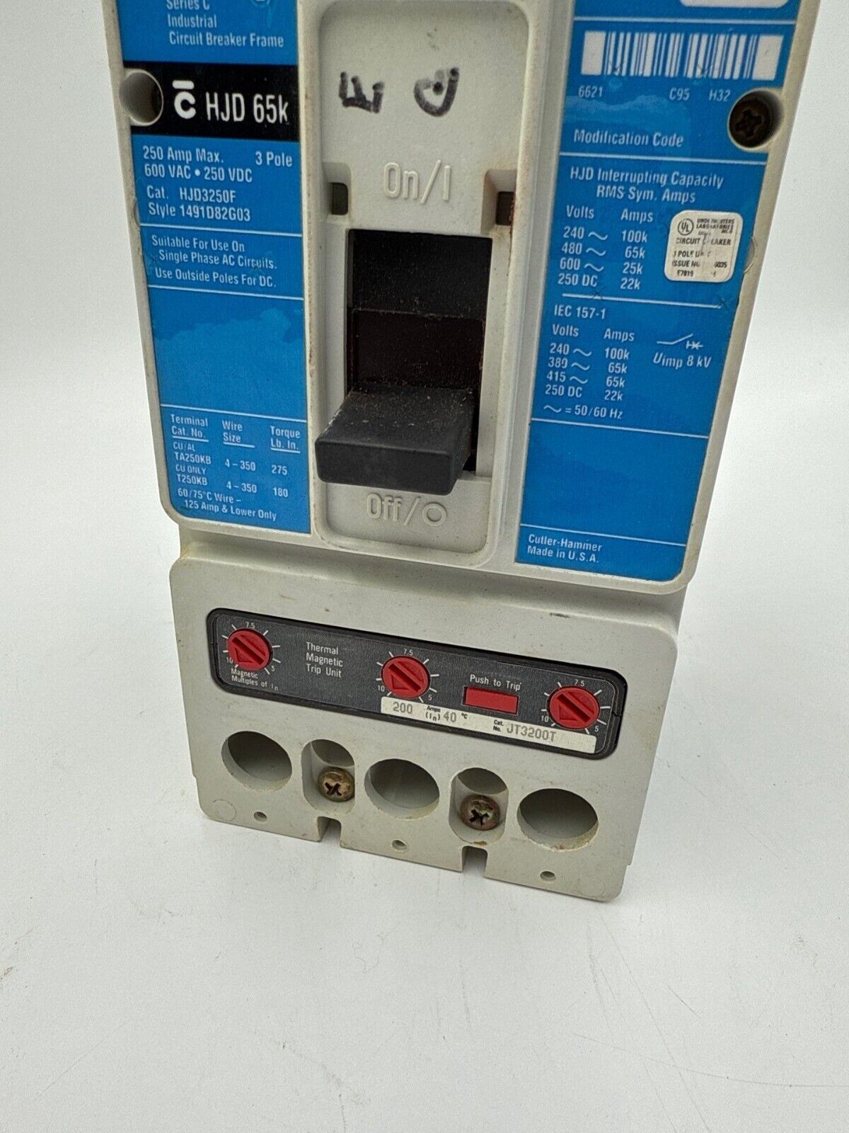 Cutler-Hammer HJD3200 Used