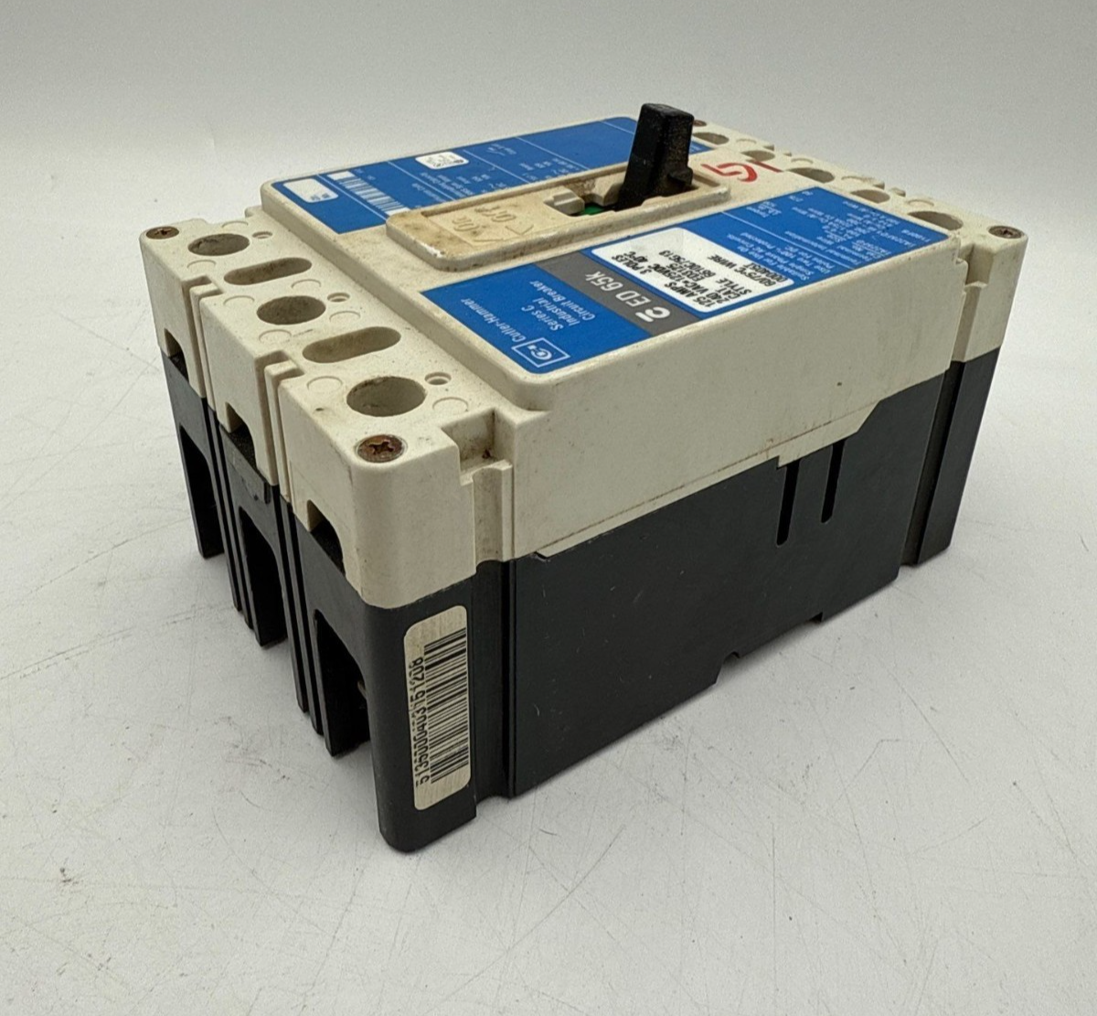 Cutler Hammer ED3125 Circuit Breaker 125A 3P 240V 3PH ED 65k 125 Amp 3 Pole Used