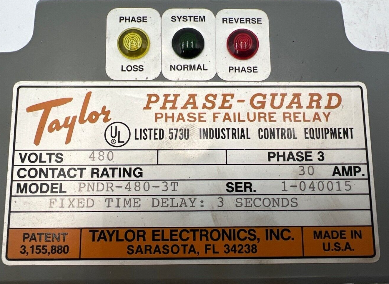 Taylor PNDR-480-3T Used