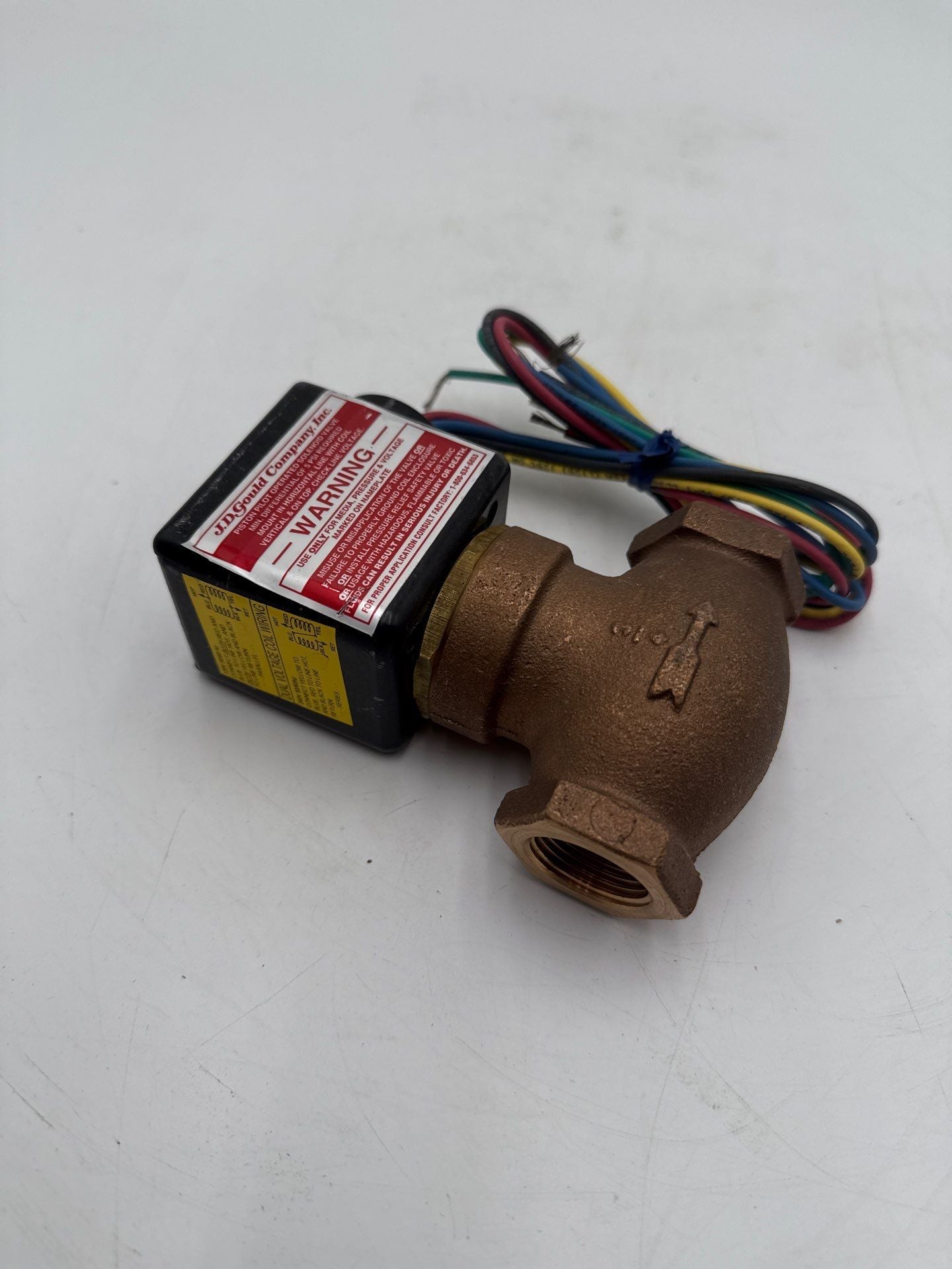 JD Gould M-1-3T Solenoid Valve 3/4" 5-125PSI 120/240V Steam 26W 60Hz New