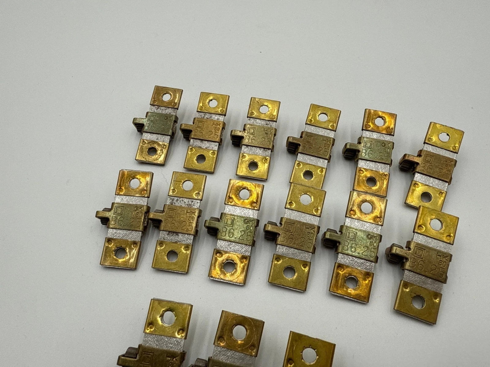 15PC Lot Sq D B6.25 Thermal Unit Overload Relay Heater NEMA 00-01 3.98-4.89 Amp Used