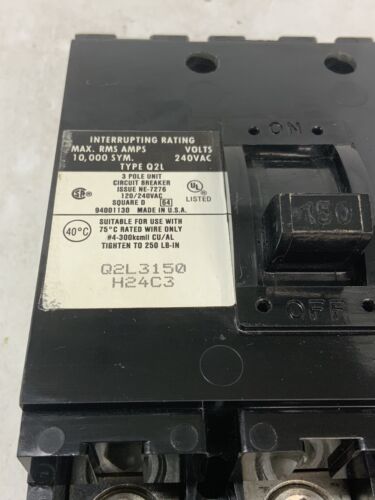 Square D Q2L3150 Used