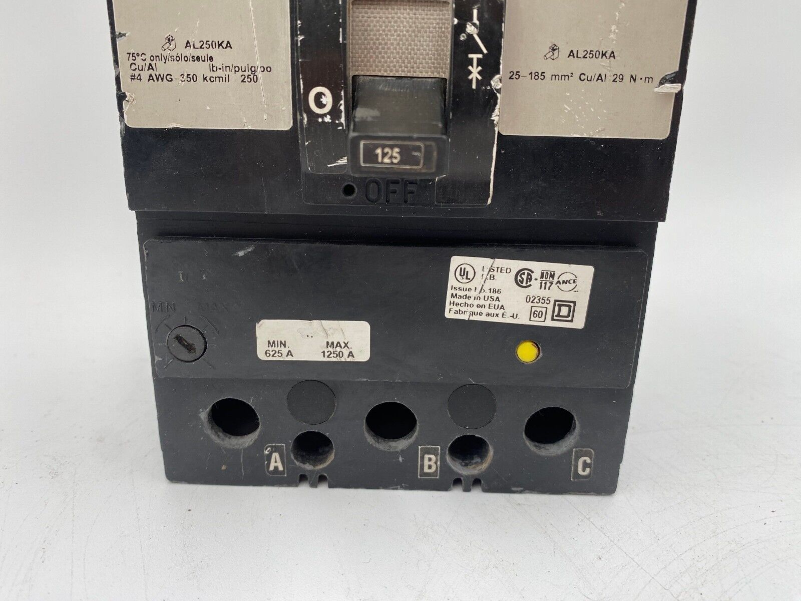 Square D KC34125 Used