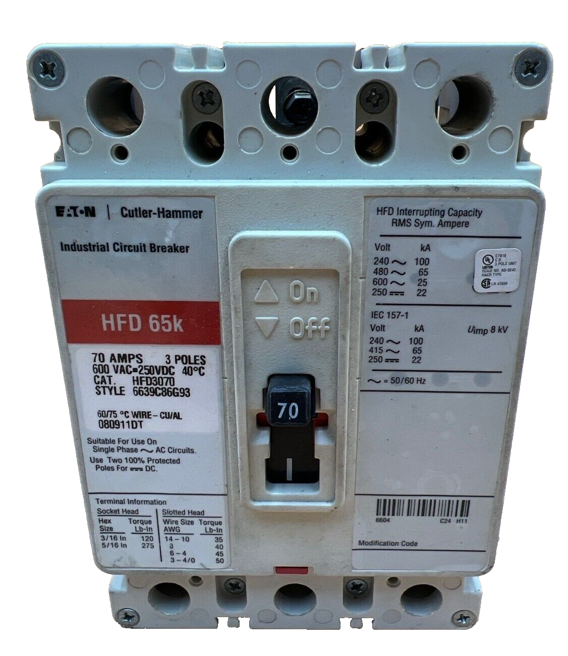 Eaton HFD3070 Used