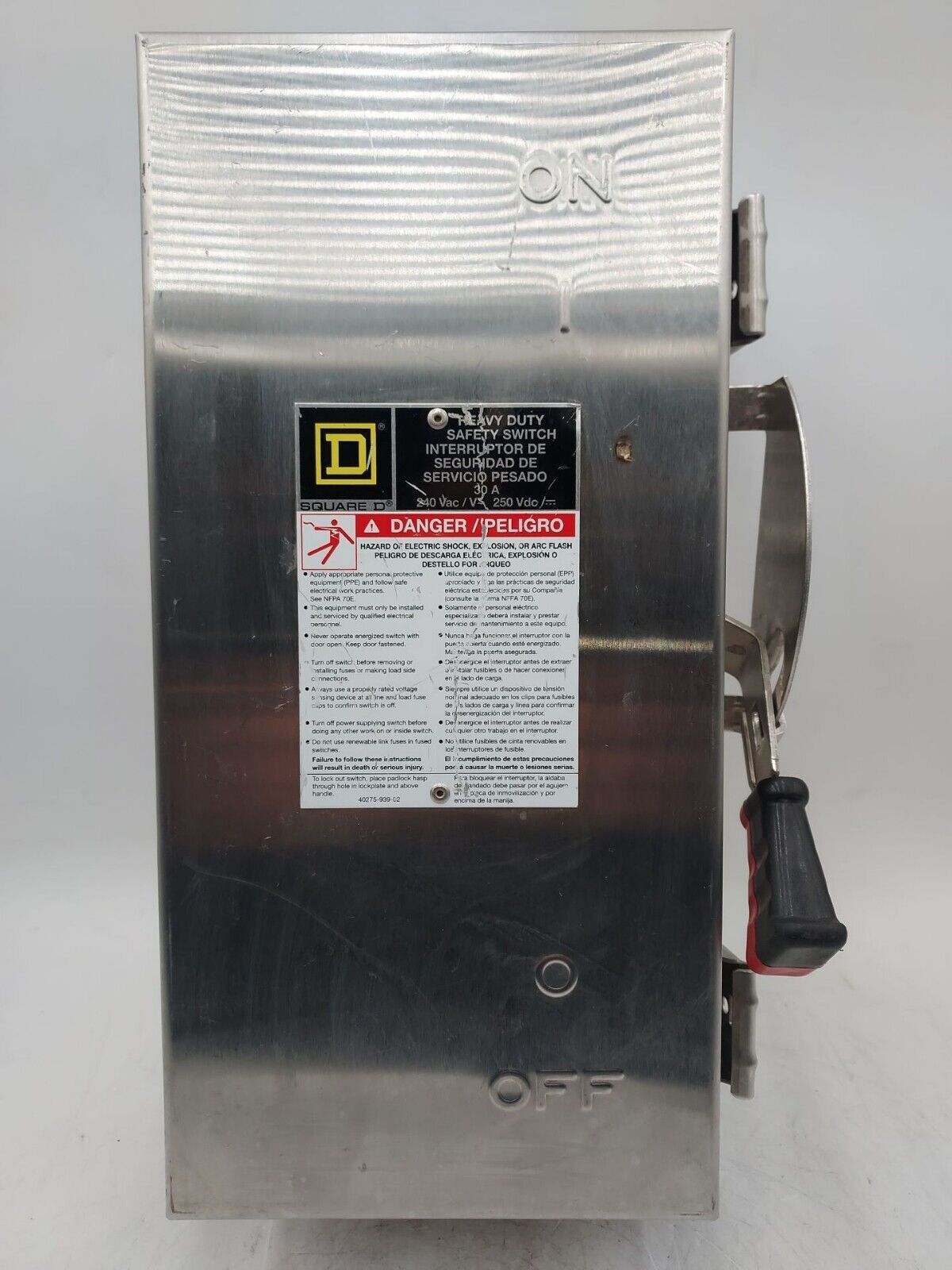 Square D H221DS Used