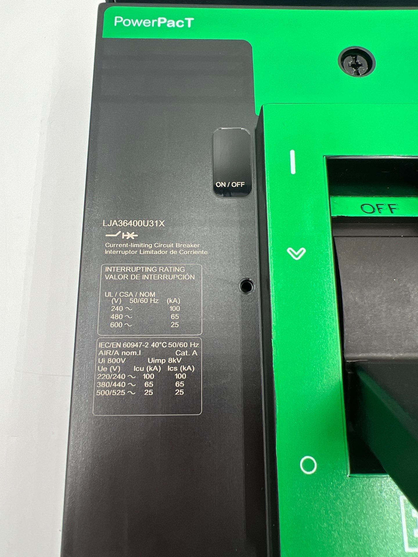 Square D LJA36400U31X Used