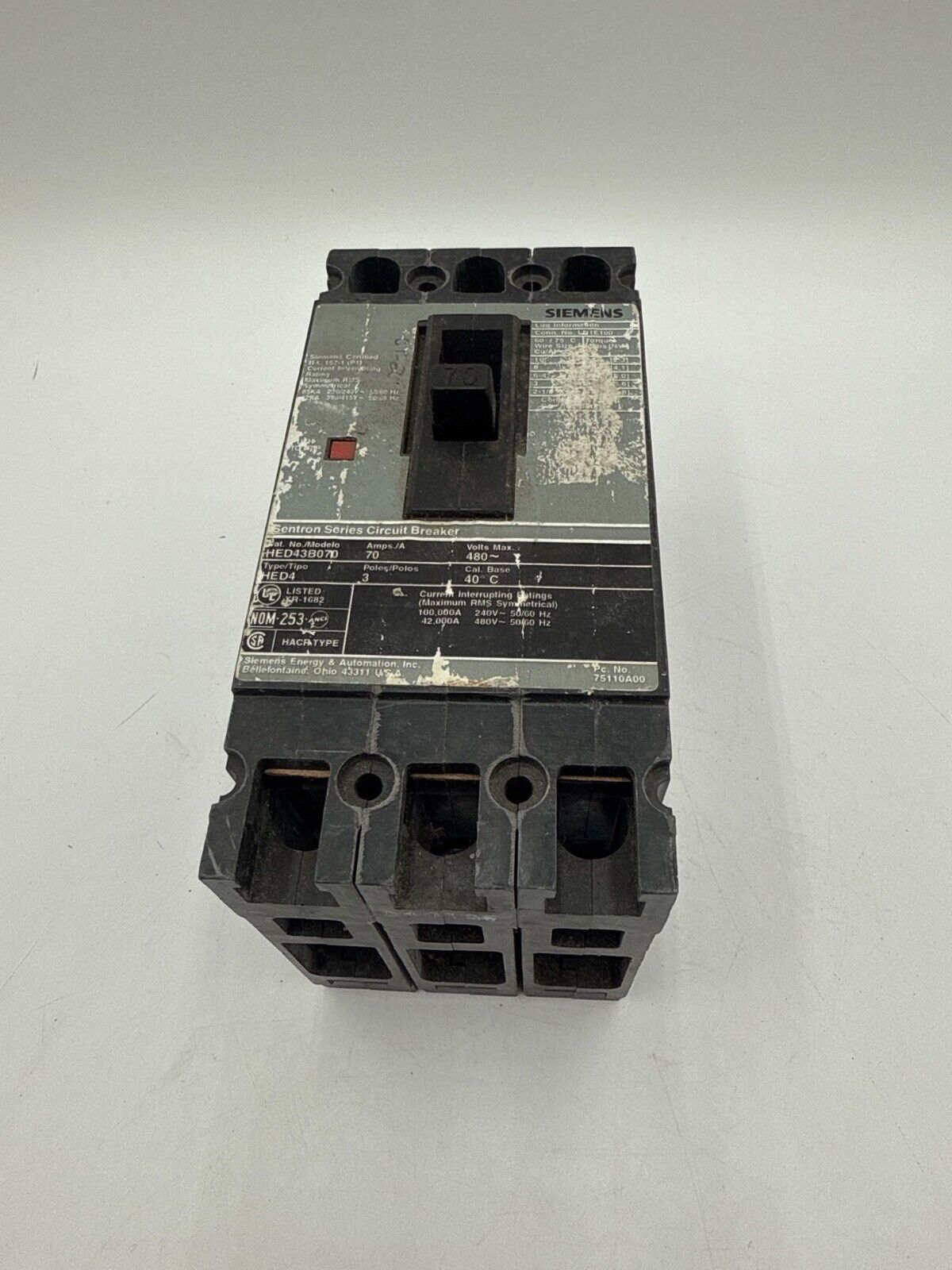 Siemens HED43B070 Used