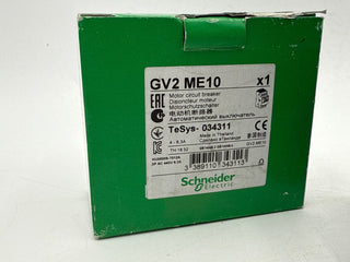 Schneider Electric GV2ME10 Manual Motor Circuit Breaker 3P 4 to 6.3A New
