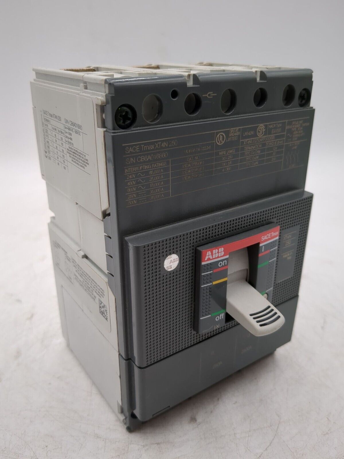 ABB XT4NU3250AFF000XXX New