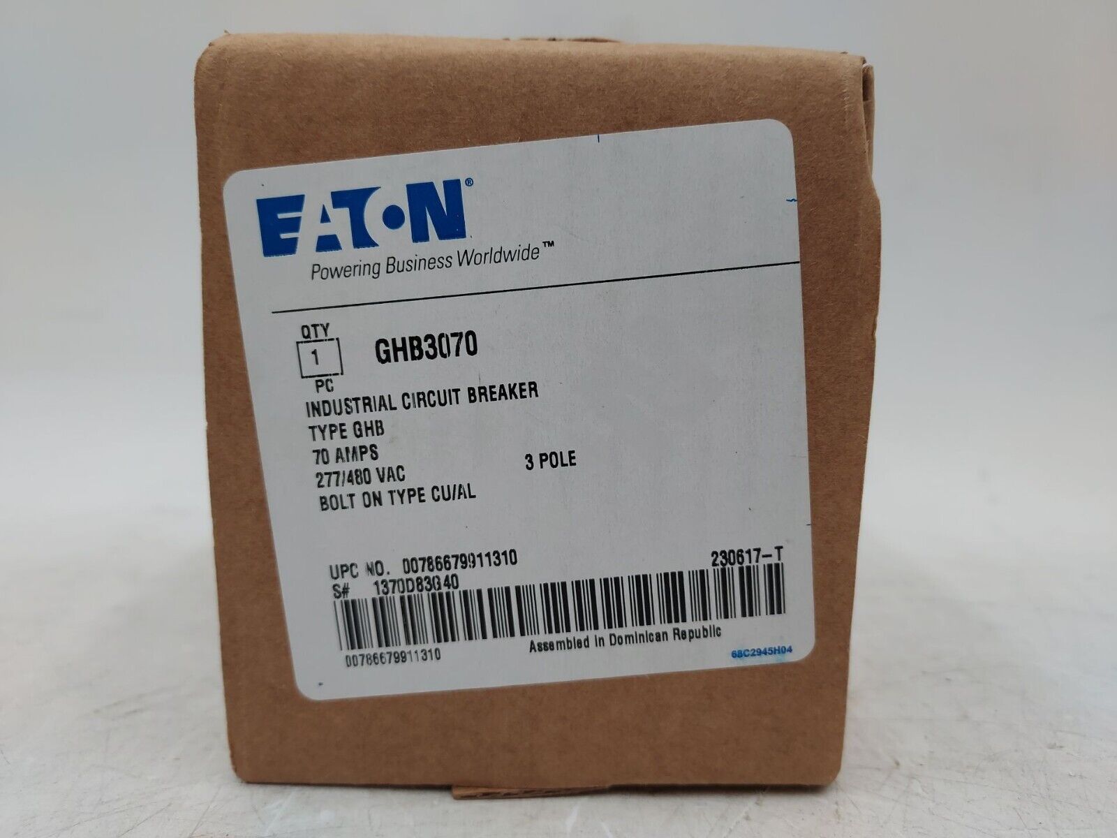 Eaton GHB3070 New