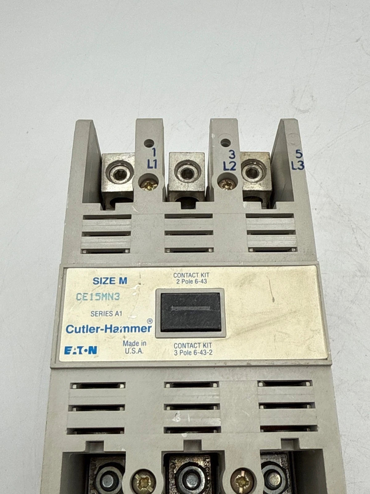 Cutler Hammer CE15MN3 Contactor 105A 3P 600V 3PH 100HP Max Coil 110/120V Used