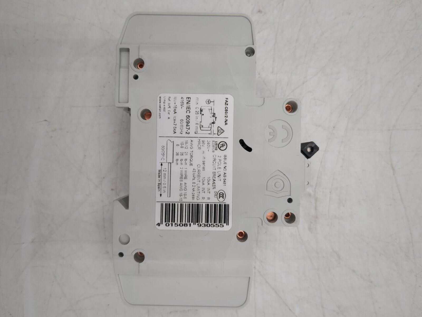 EATON CORPORATION FAZ-C50/2-NA New