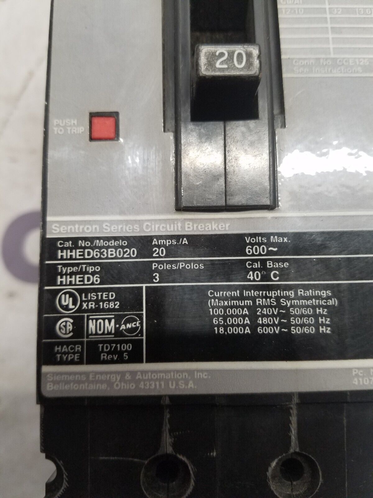 Siemens HHED63B020 New