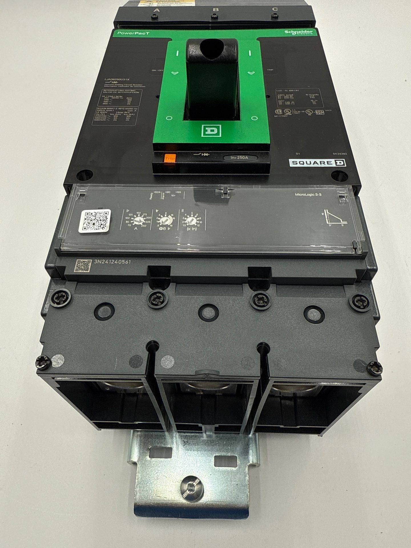 Square D LJA36250U31X I-Line Circuit Breaker 250A 3P 600V LJA PowerPact New
