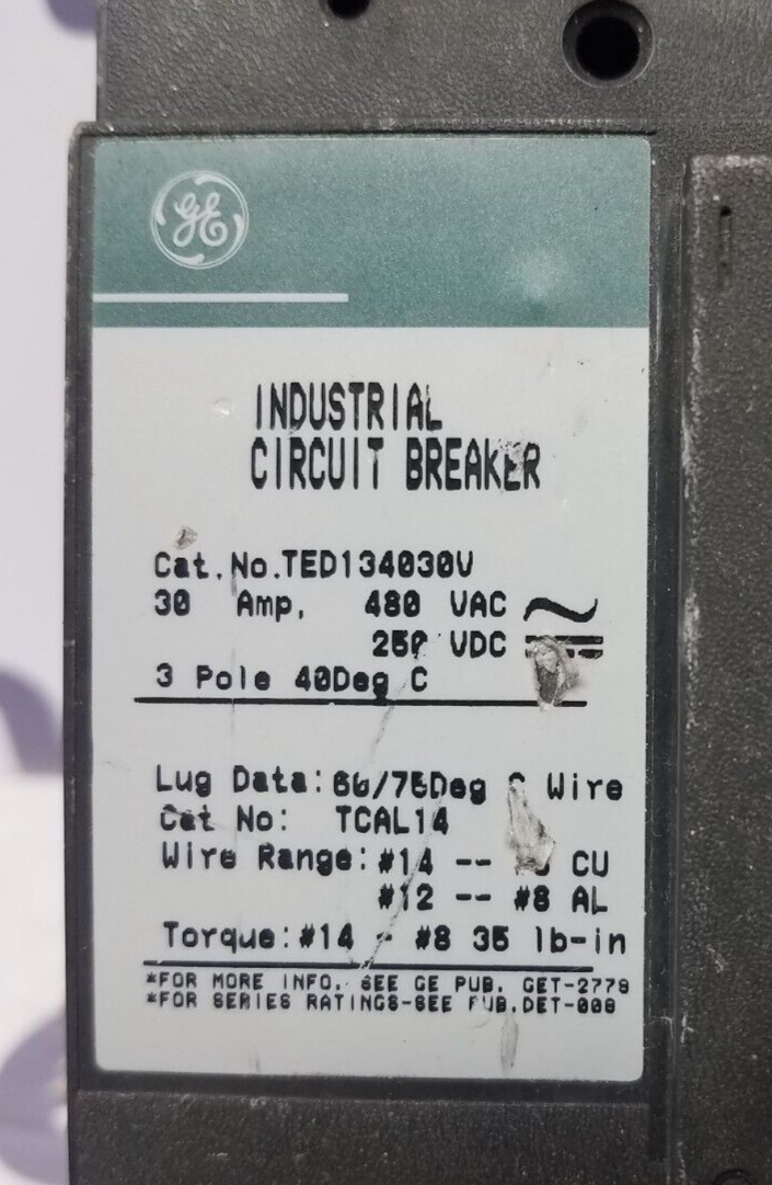 GE TED134030V Used